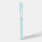 Étui de téléphone à monogramme et nom bleu personn (Verso / Gauche)