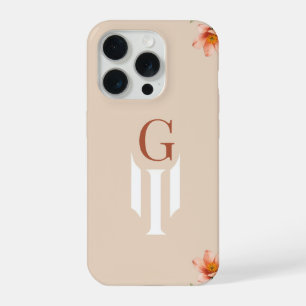 Étui de téléphone à monogramme lettre G minimal