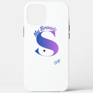 Étui de téléphone à monogramme lettre S dégradé vi
