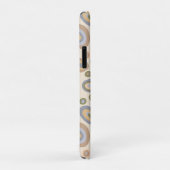 Étui de téléphone à monogramme moderne – Design ab (Dos/Droite)
