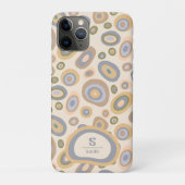 Étui de téléphone à monogramme moderne – Design ab (Dos)