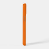 Étui de téléphone à monogramme moderne orange fuch (Côté droit)