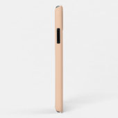 Étui de téléphone à monogramme pêche (Dos/Droite)