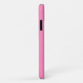 Étui de téléphone à monogramme rose bubble-gum (Dos/Droite)