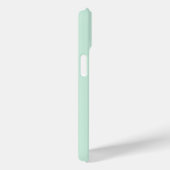 Étui de téléphone à monogramme vert menthe personn (Verso / Droite)