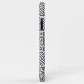 Étui de téléphone à motif abstrait avec monogramme (Dos/Droite)