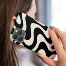 Étui de téléphone à motif abstrait de tourbillon l