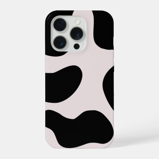 Étui de téléphone à motif abstrait moderne de blob (Verso)