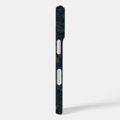 Étui de téléphone à motif botanique sombre de plan (Verso / Droite)
