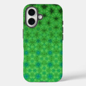 Étui de téléphone à motif circulaire vert (Verso)