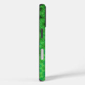 Étui de téléphone à motif circulaire vert (Verso / Droite)