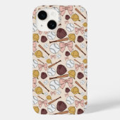 Étui de téléphone à motif de baseball féminin (Verso)