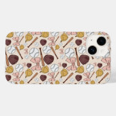Étui de téléphone à motif de baseball féminin (Verso (horizontal))