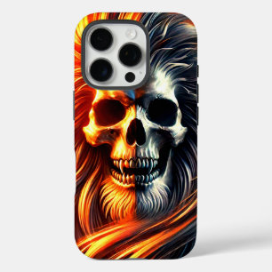 Étui de téléphone à motif de crâne effrayant