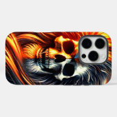 Étui de téléphone à motif de crâne effrayant (Verso (horizontal))