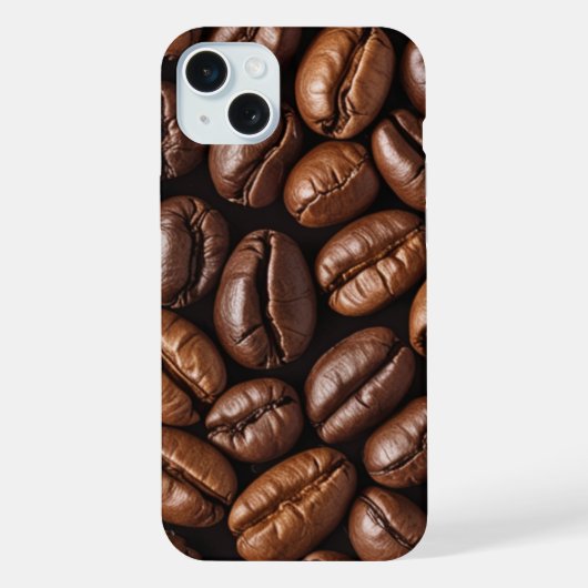Étui de téléphone à motif de grains de café (Verso)