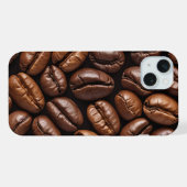 Étui de téléphone à motif de grains de café (Verso Horizontal)