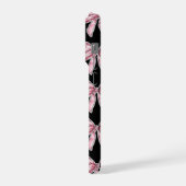 Étui de téléphone à motif de nœud rose (Côté gauche)