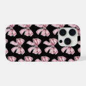 Étui de téléphone à motif de nœud rose (Verso Horizontal)