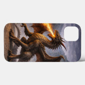 Étui de téléphone à motif d'écailles de dragon (Verso (horizontal))