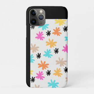 Étui de téléphone à motif floral abstrait coloré