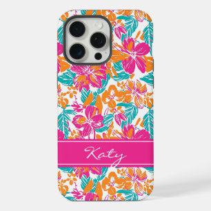 Étui de téléphone à motif floral lumineux (nom)