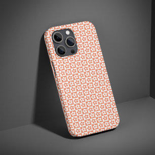 Étui de téléphone à motif floral orange, cadeau po
