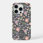 Étui de téléphone à motif floral pour enseignant i (Verso)