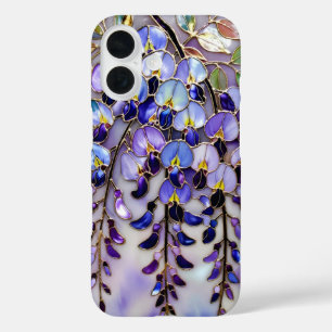 Étui de téléphone à motif floral Wisteria