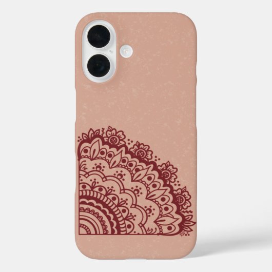 Étui de téléphone à motif Mehndi (Verso)