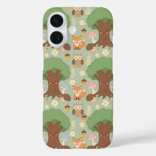 Étui de téléphone à motif mignon d'animaux de la f