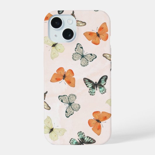 Étui de téléphone à motif papillon (Verso)