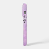 Étui de téléphone à motif papillon rose cœur esthé (Côté gauche)