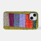 Étui de téléphone à motif patchwork moderne décalé (Verso Horizontal)