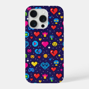 Étui de téléphone à motif pixel rétro 8 bits
