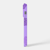 Étui de téléphone à motif rose pourpre (Côté gauche)