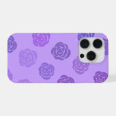 Étui de téléphone à motif rose pourpre (Verso Horizontal)