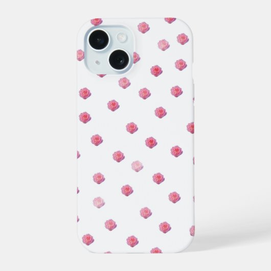 Étui de téléphone à motif rose rose (Verso)