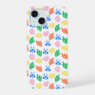 Étui de téléphone à motif sans couture de corail s