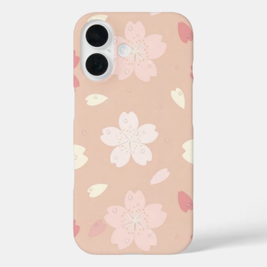 Étui de téléphone à motif sans couture de fleurs d (Verso)