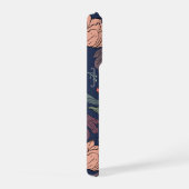 Étui de téléphone à motif tulipe florale foncée (Côté droit)