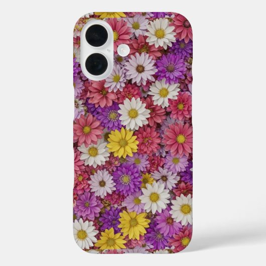 Étui de téléphone à mur floral 3D (Verso)