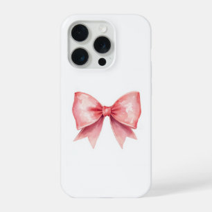 Étui de téléphone à nœud rose mignon 🎀 Style co
