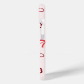 Étui de téléphone à nœud rouge élégant (Verso / Gauche)