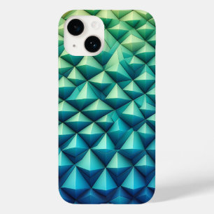 Étui de téléphone à pyramide géométrique 3D modern