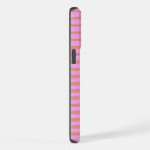 Étui de téléphone à rayure rose (Côté droit)