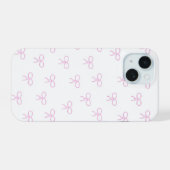 Étui de téléphone à rubans roses (Verso Horizontal)