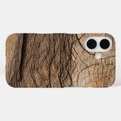 Étui de téléphone à texture de bois patiné (Verso (horizontal))