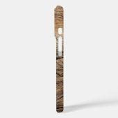 Étui de téléphone à texture de bois patiné (Verso / Gauche)