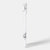Étui de téléphone à texture de marbre blanc classi (Verso / Droite)
